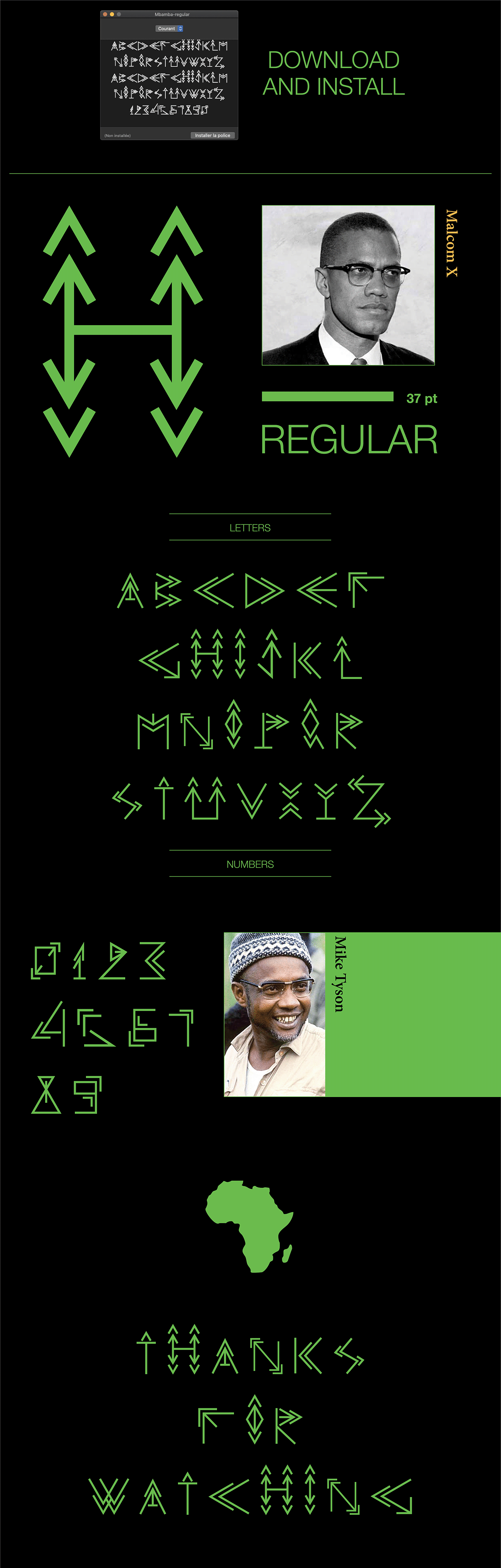 africa africain african afrique graphisme police de caractère type typo typography design