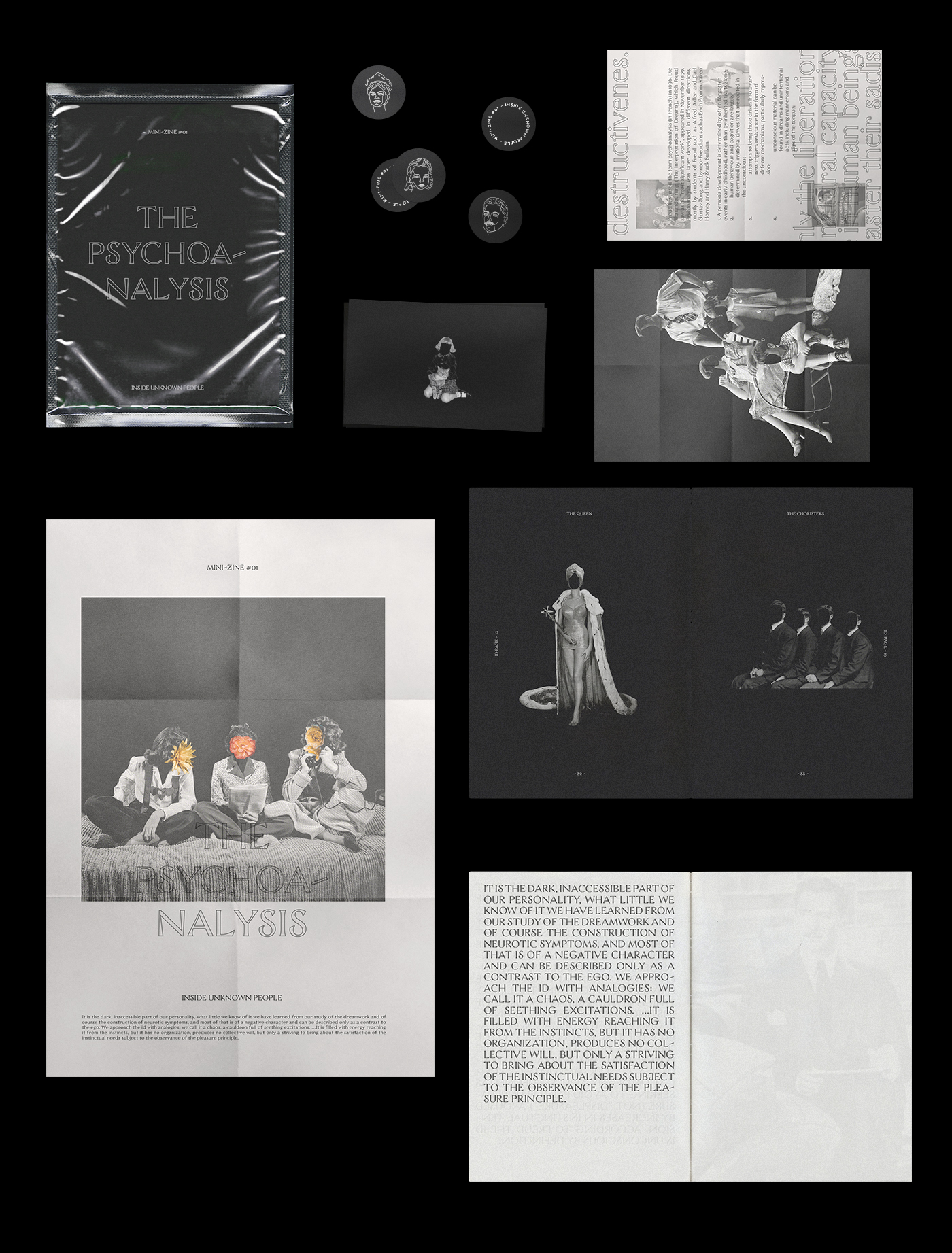 magazine collage Mockup black editorial book Layout inspire inspiration