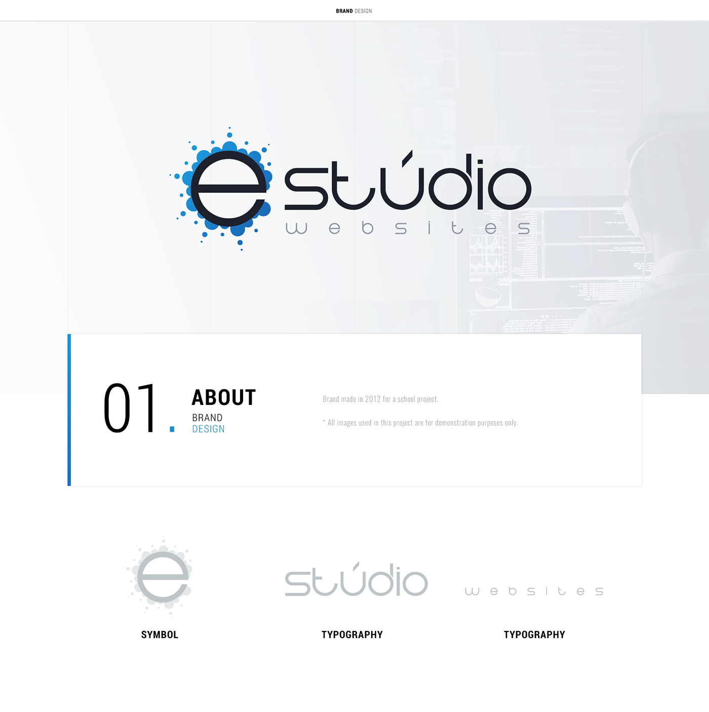 estudio websites eduardo garcia logo blue back-end development front-end Web