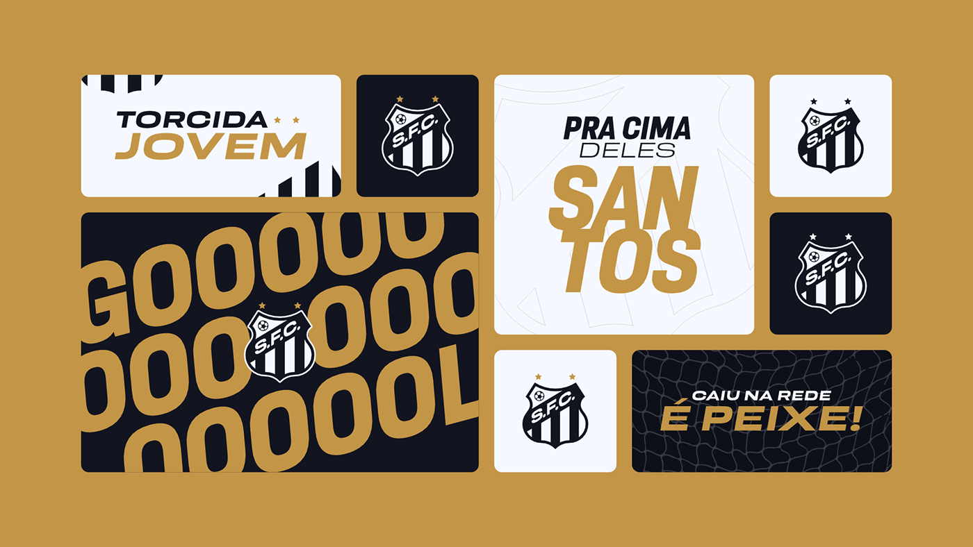 design santos Rebrand soccer futebol logo identidade visual brand identity branding 