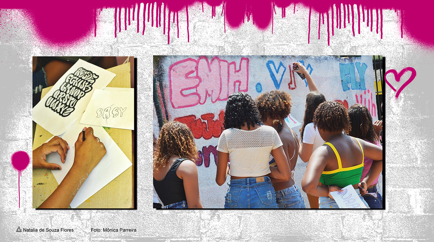 identidade visual designer Graffiti Street Art  spray paint artwork pintura produção cultural cultura arte educação