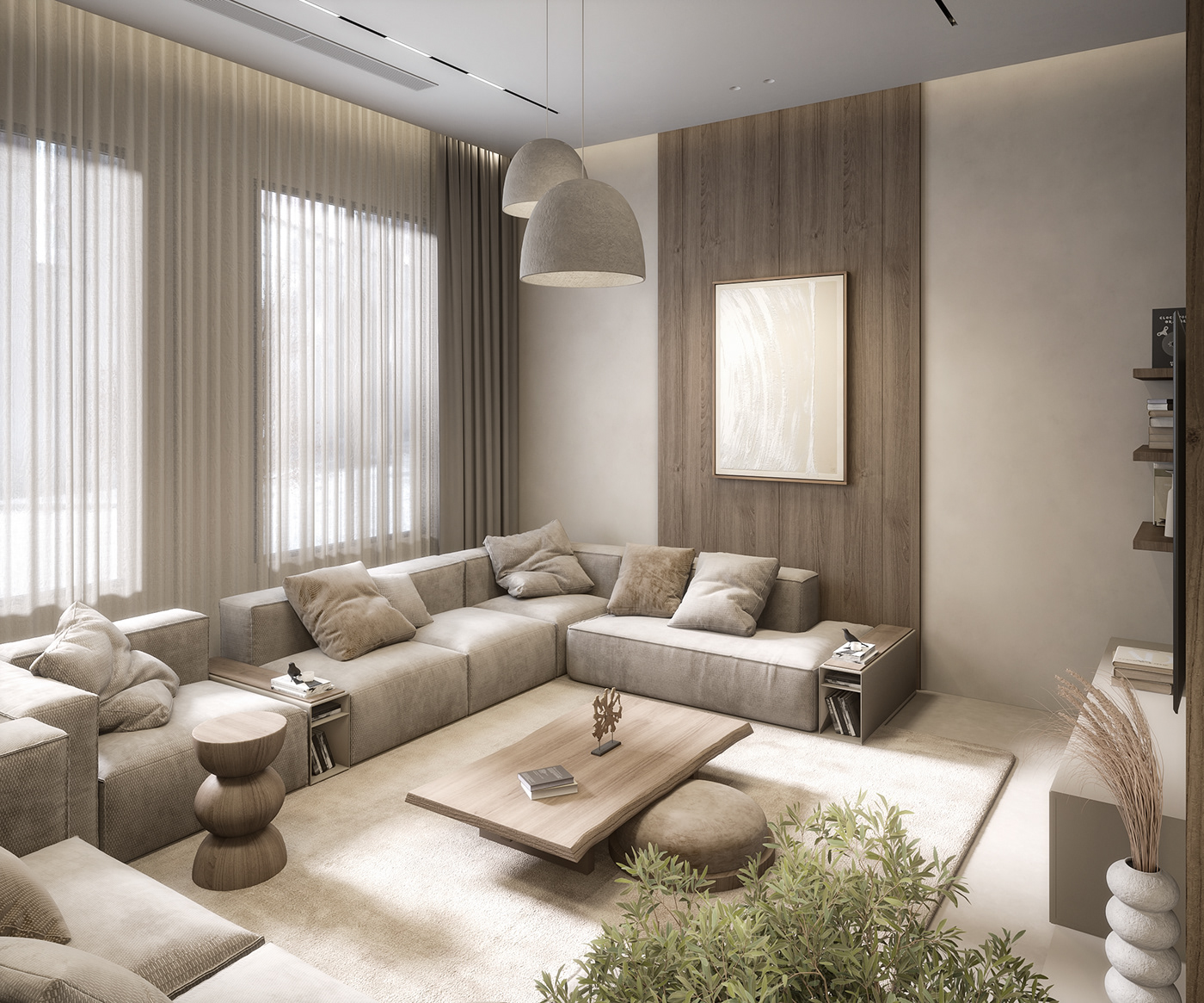 living room visualization interior design  architecture modern 3D 3ds max vray graduation graduation project