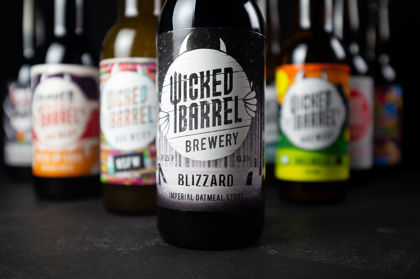 craft beer beer brewery Packaging identity Label ILLUSTRATION  branding  wicked