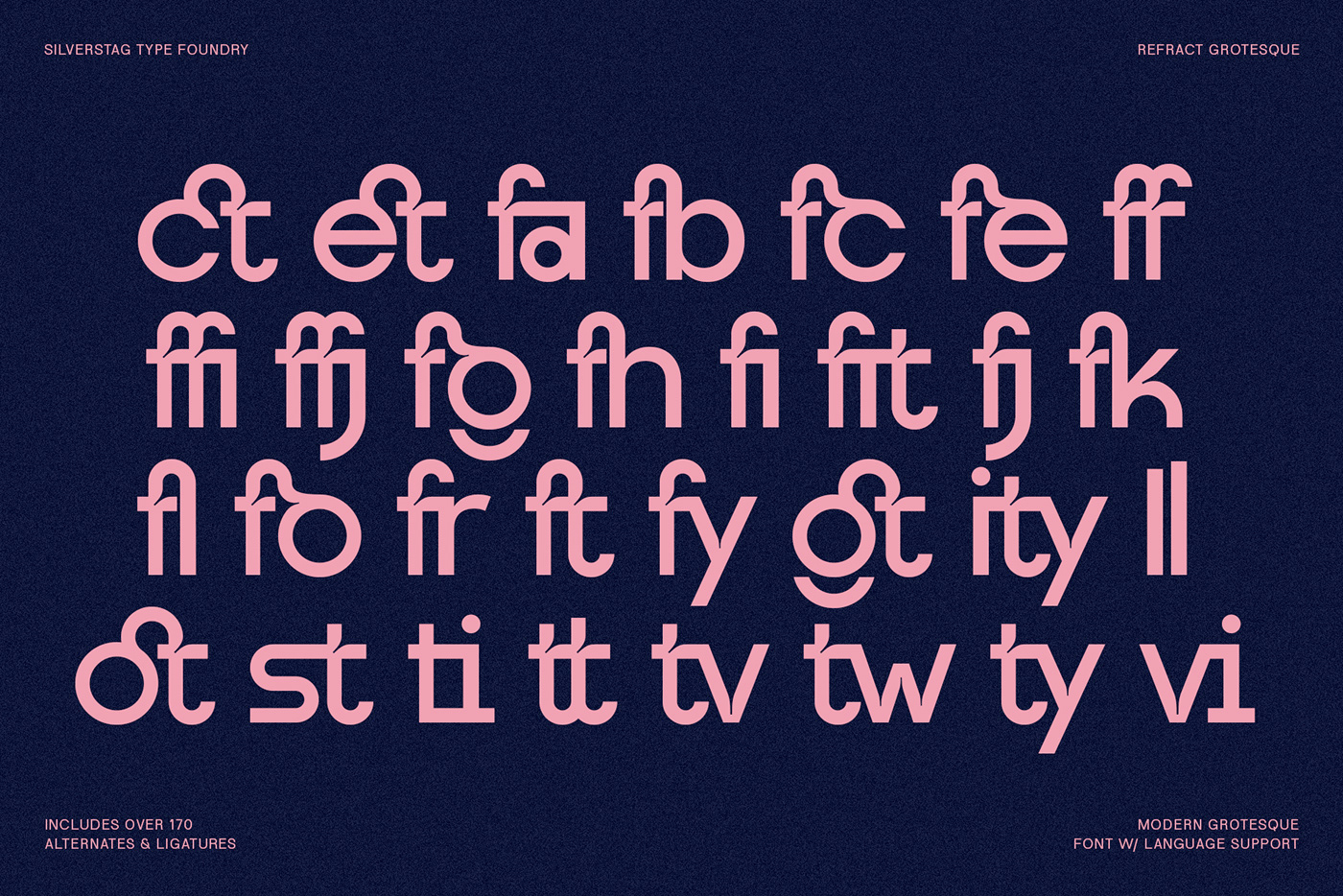 geometric font Unique Font  Ligatures stylish font modern font Grotesk Sans Serif Font multi-language font Prismatic Font Refract Font versatile font