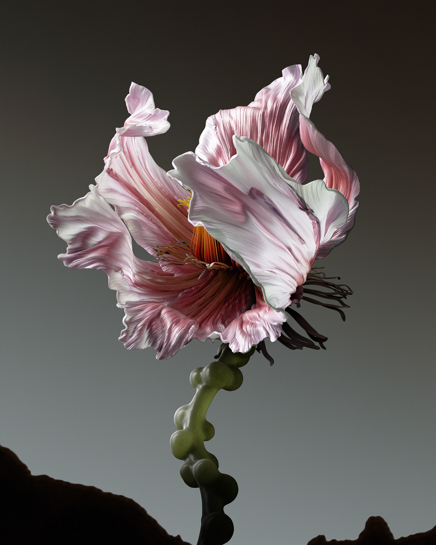 3D art CGI Flowers Nature nft plants portrait sculpture surreal