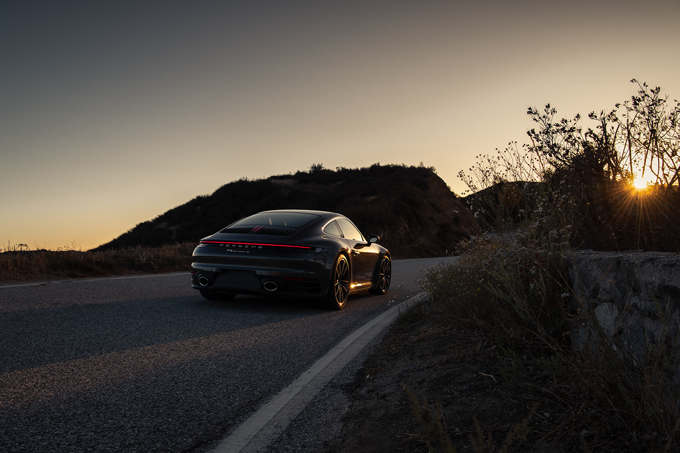 adventure automotive   canyon car enthusiast la manual Porsche sunset turbo