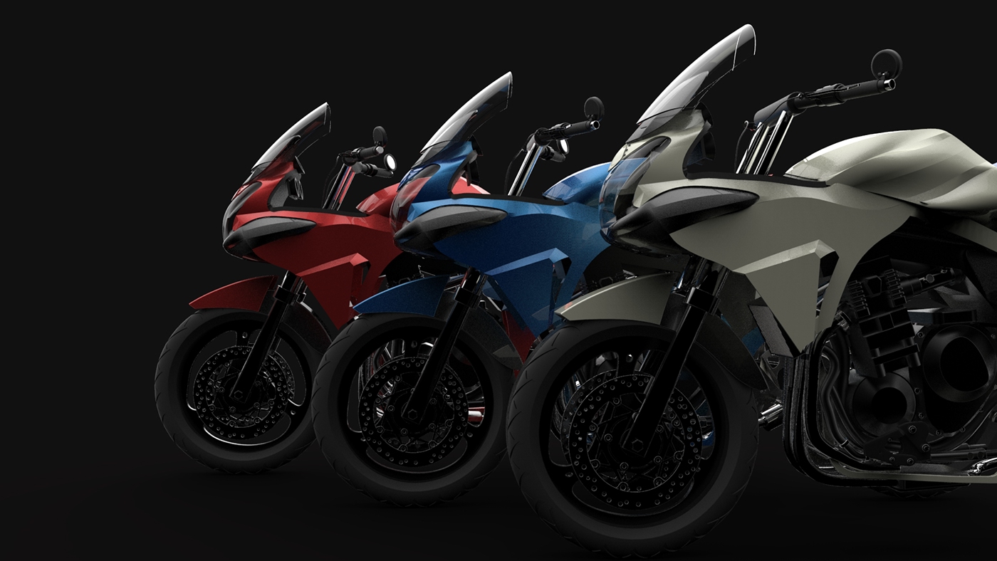 motorcycle Motor Bike industrial 3D model