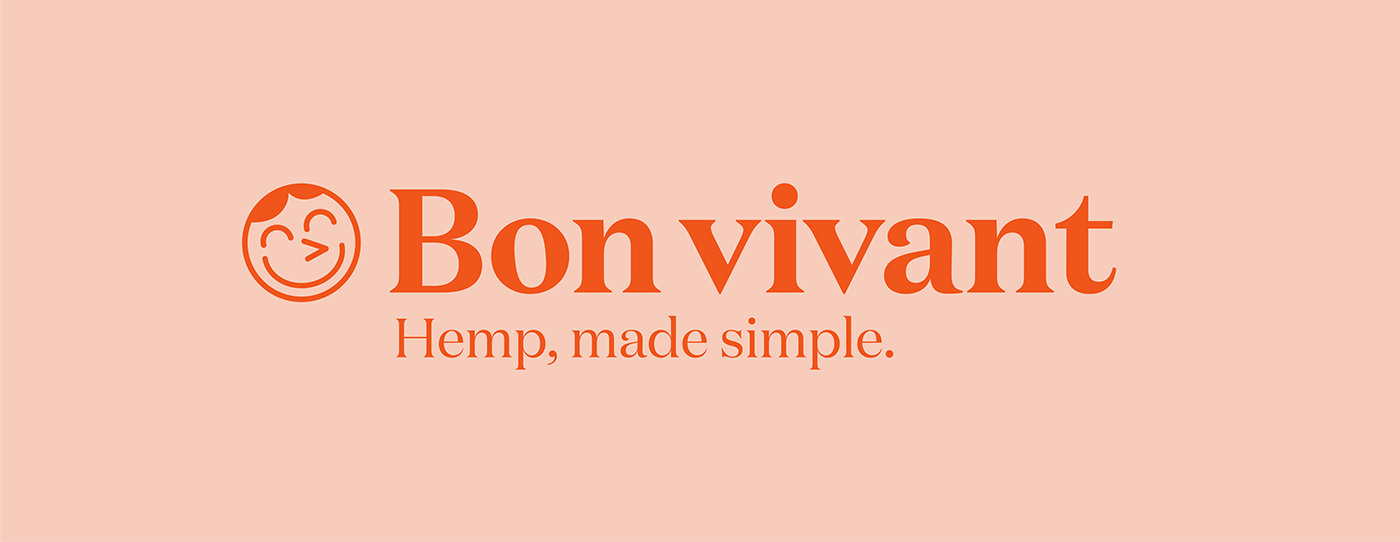 brand Food  hemp logo identity bonvivant