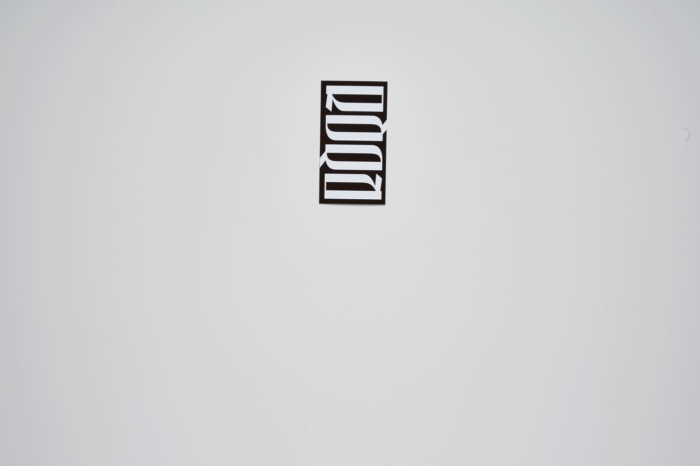 logo branding  FOX geometric minimal ambigram music dj business card typography  