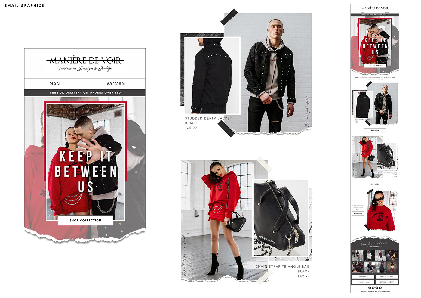 brand identity Social Graphics Website Email Fashion  Menswear womenswear creative marketing design mp4