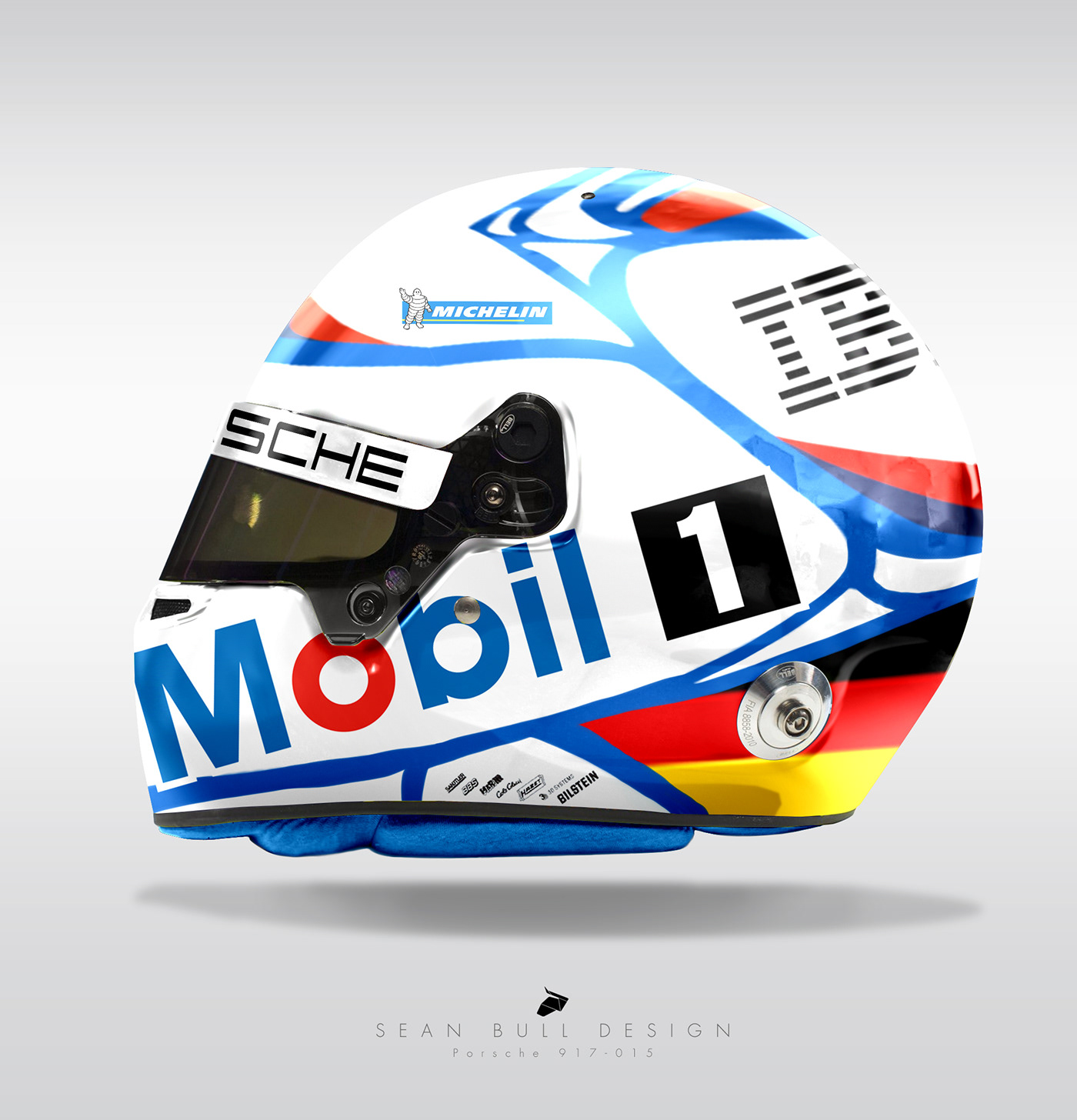 f1 Formula 1 Helmet helmet design Livery livery design McLaren FERRARI Porsche Retro
