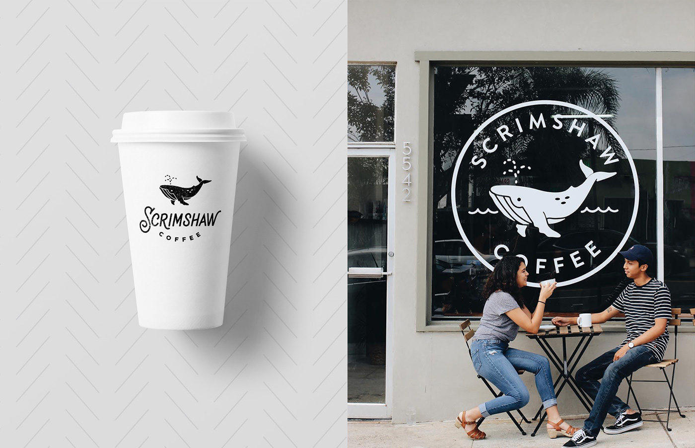 logo brand Icon Whale Coffee cafe coffee shop San Diego Hipster monoline