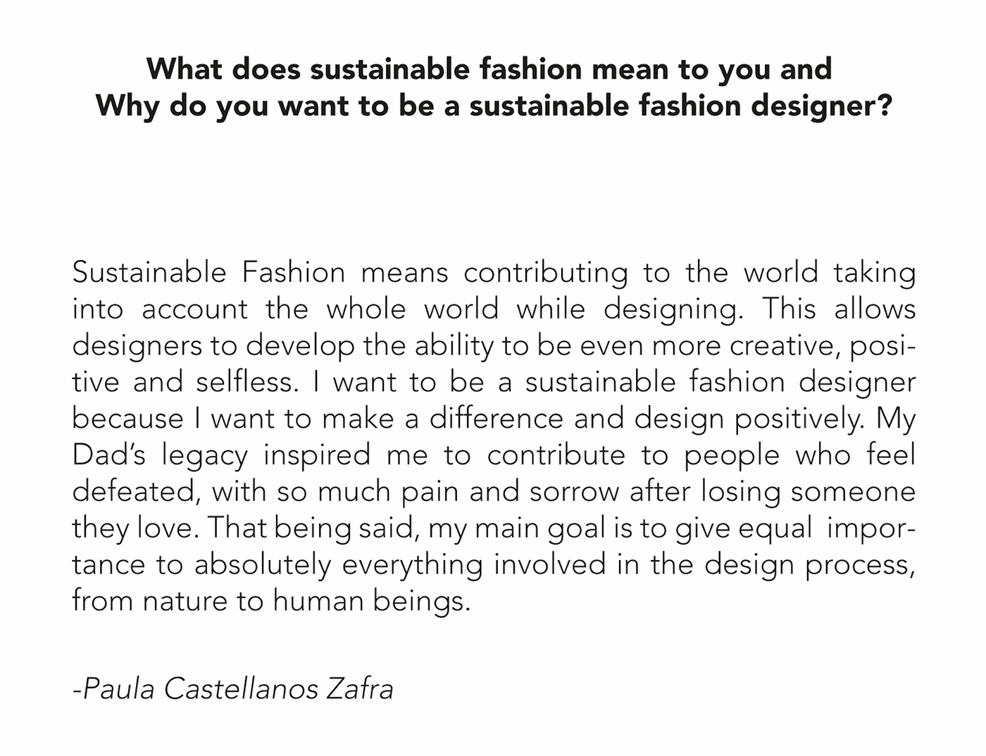 Sustainable Fashion  reconstruction fashion revolution