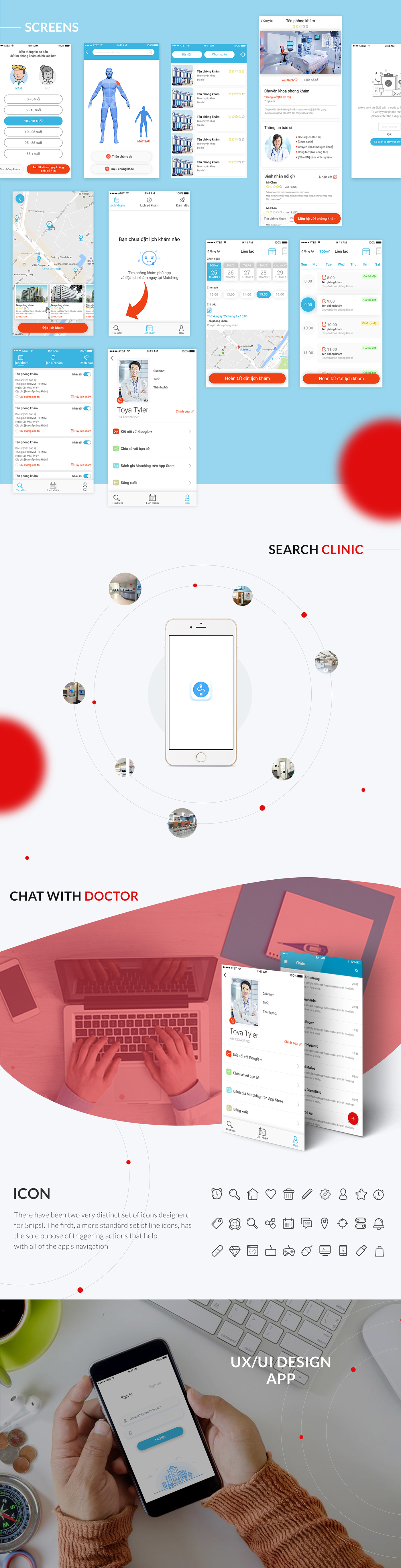 app design clean matching app medical