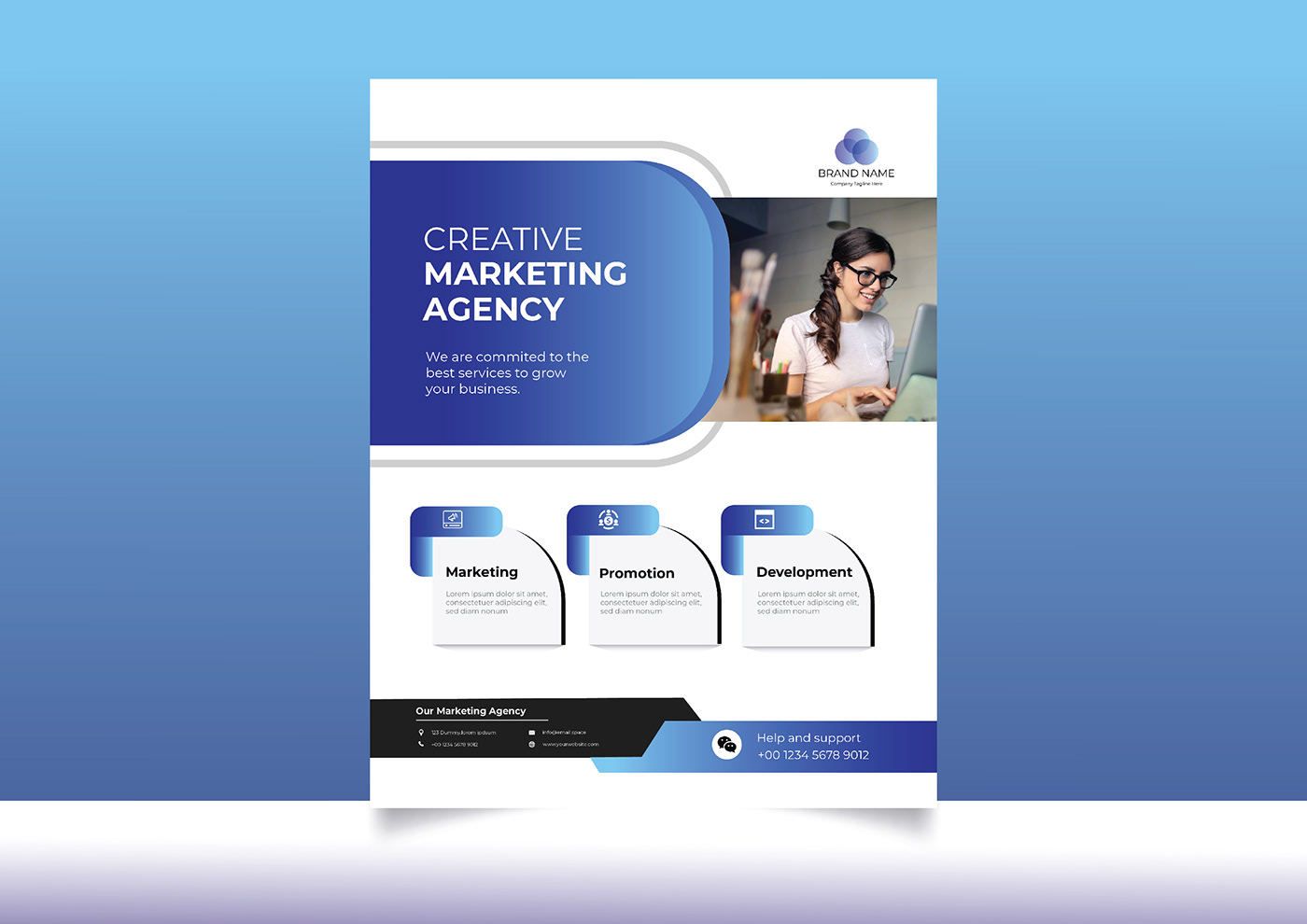 Flyer Design for creative marketing agency
