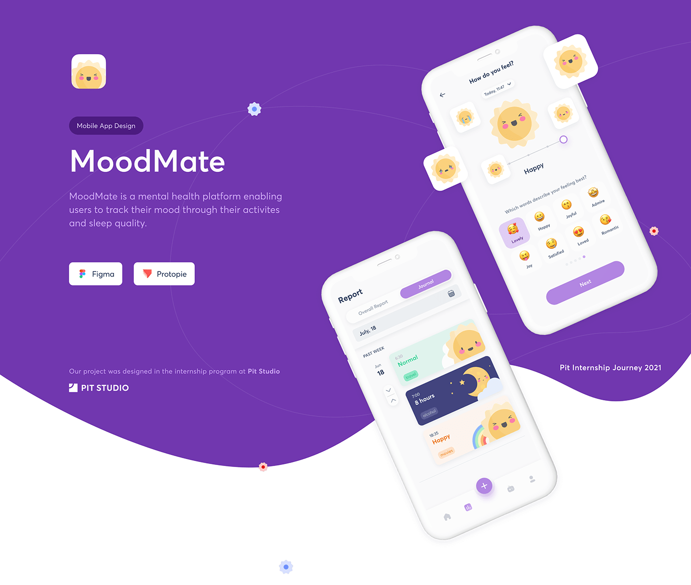 Health ILLUSTRATION  interaction life mood Mood tracker sleep UI uxui