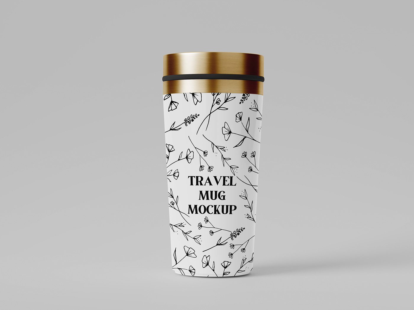 Mockup travel mug Mug  Graphic Designer aluminum beverage Coffee container design drink