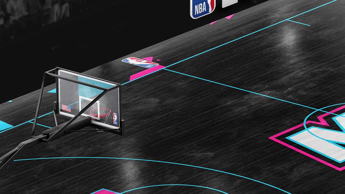 basketball court design template psd freebie Mockup Basketball Court NBA sports