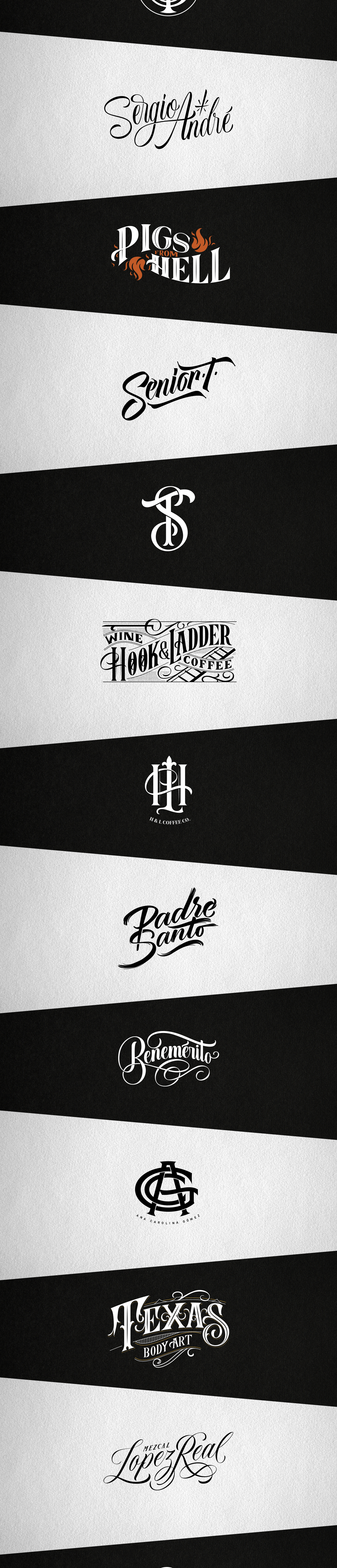 lettering Handlettering type logo Logotype logobook monogram monograms
