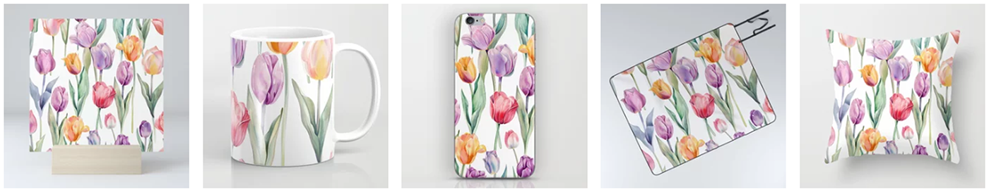 flower floral pattern Fashion  tulip Drawing  artwork Digital Art  concept Procreate