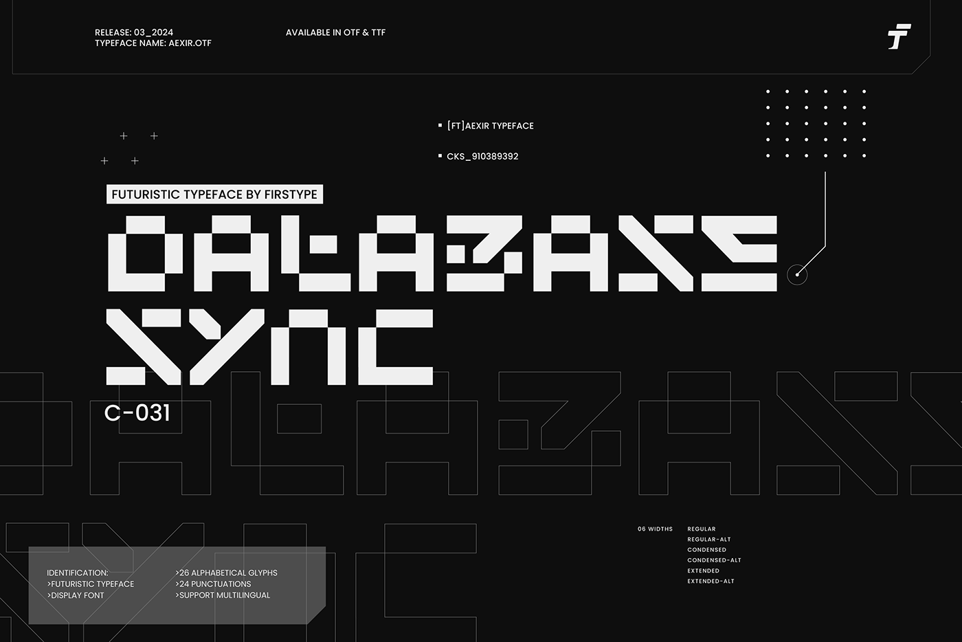 futuristic Cyberpunk modern font Scifi