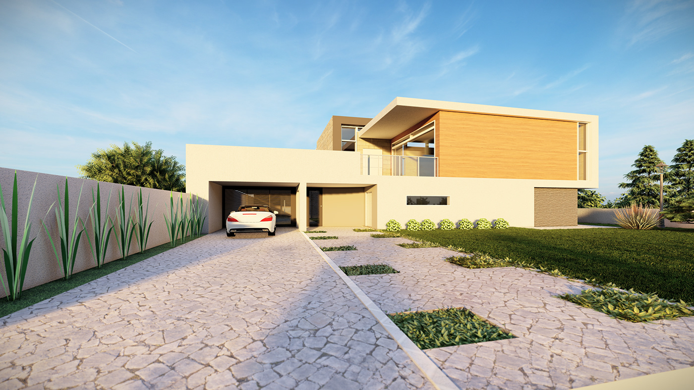 3D architectural architecture design Interior modeling Render texturing Villa visualization