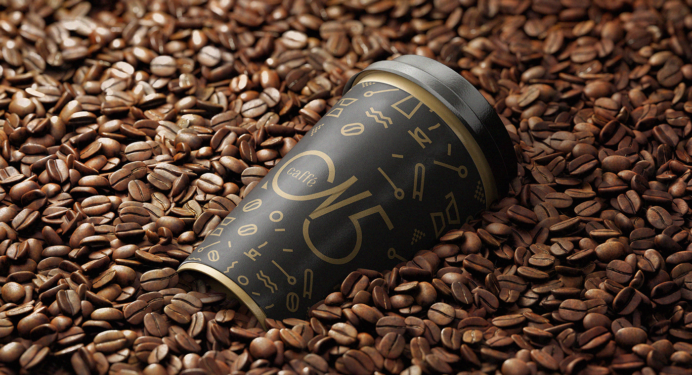 brand branding  cafe Coffee design graphic identity logo visual