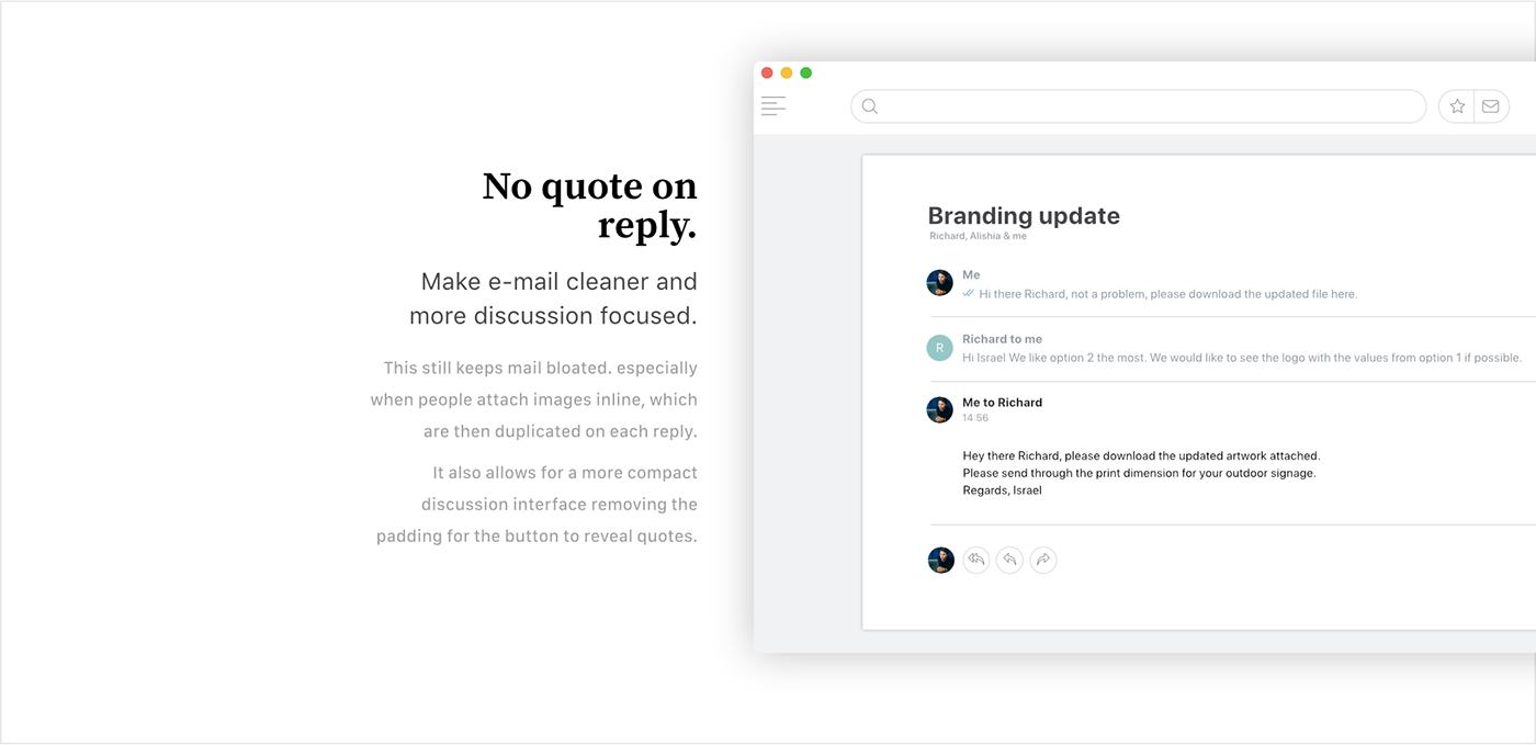 Newton UI ux design feature suggestions Recommendations redesign