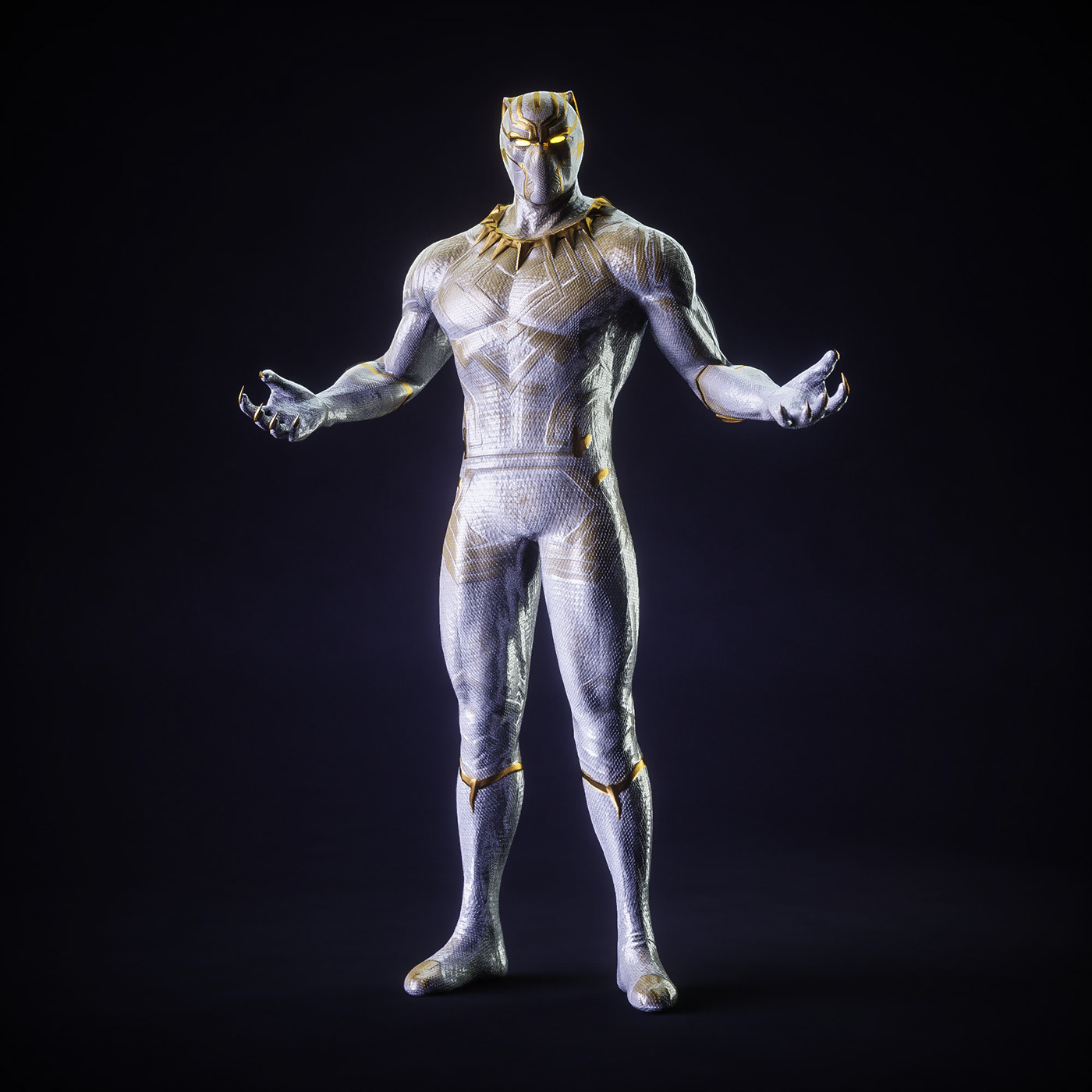 3D batman dc elegant gold marvel spiderman superman BLACKPANTHER   White