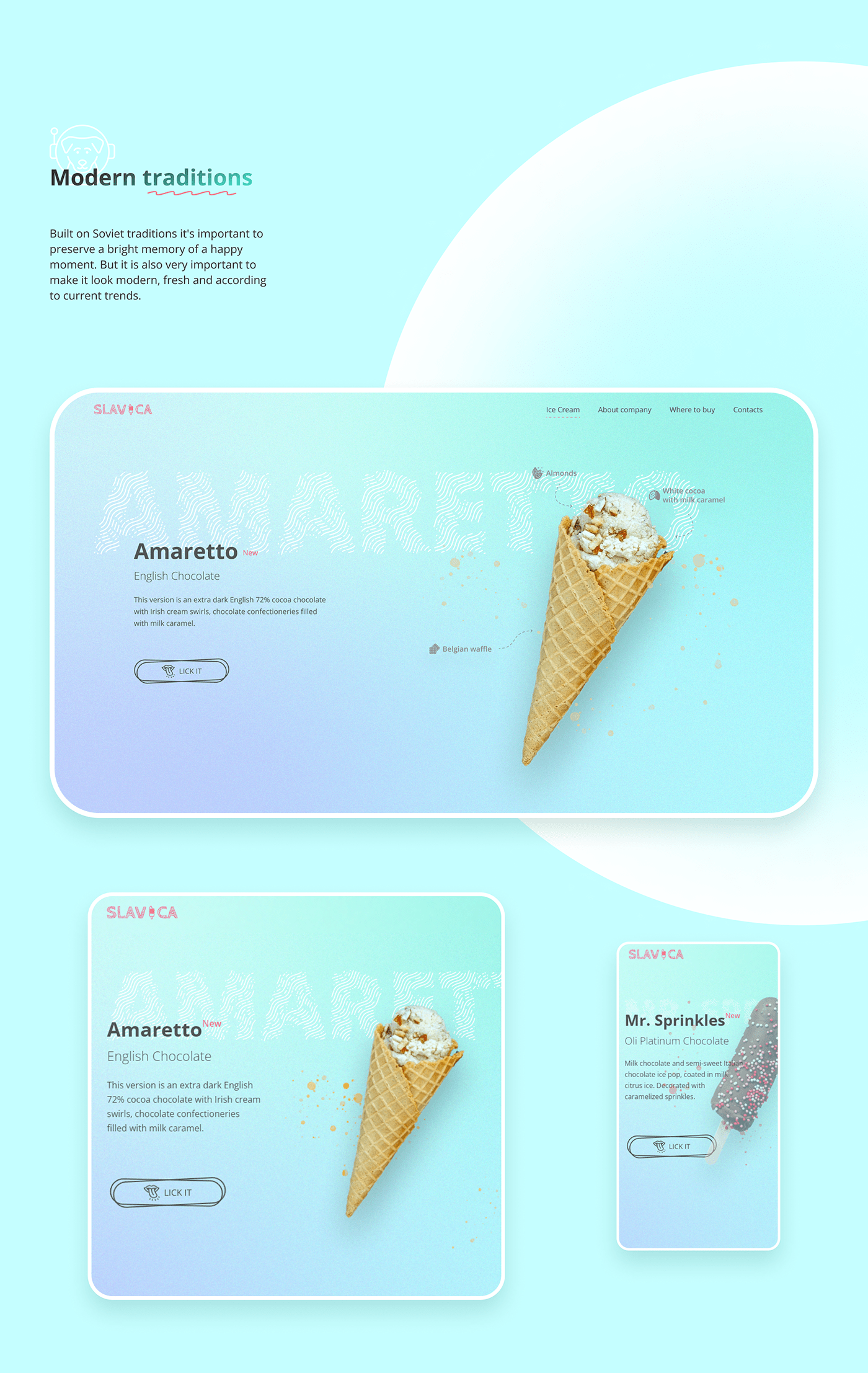 Corporate Design e-Commerce website ice cream Ice cream website ux/ui Webflow Webflow Design website development