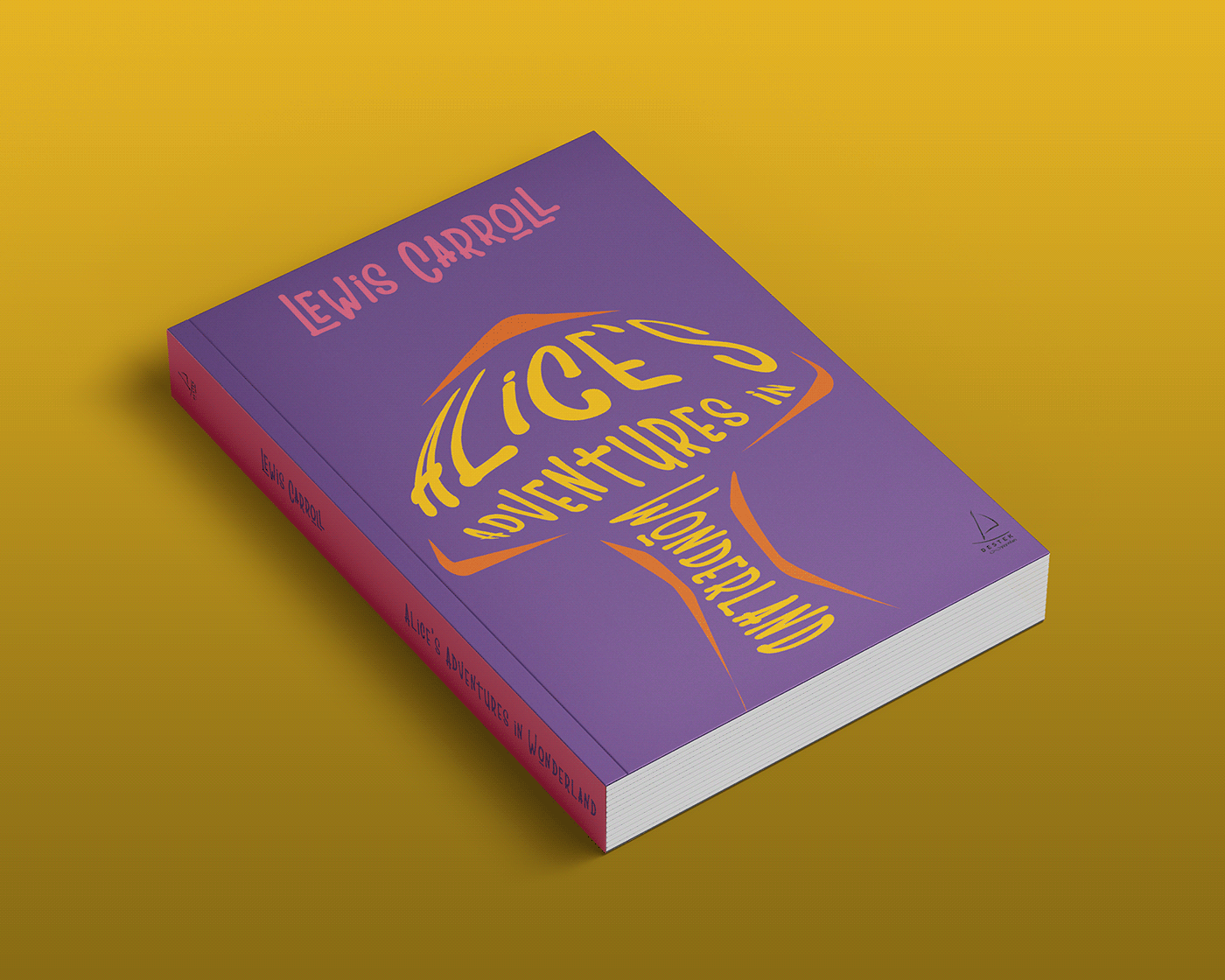 alice in wonderland book cover bookcoverart bookcoverdesign coverdesign editorial design  graphic design  lewiscarroll Typographicdesign typography  
