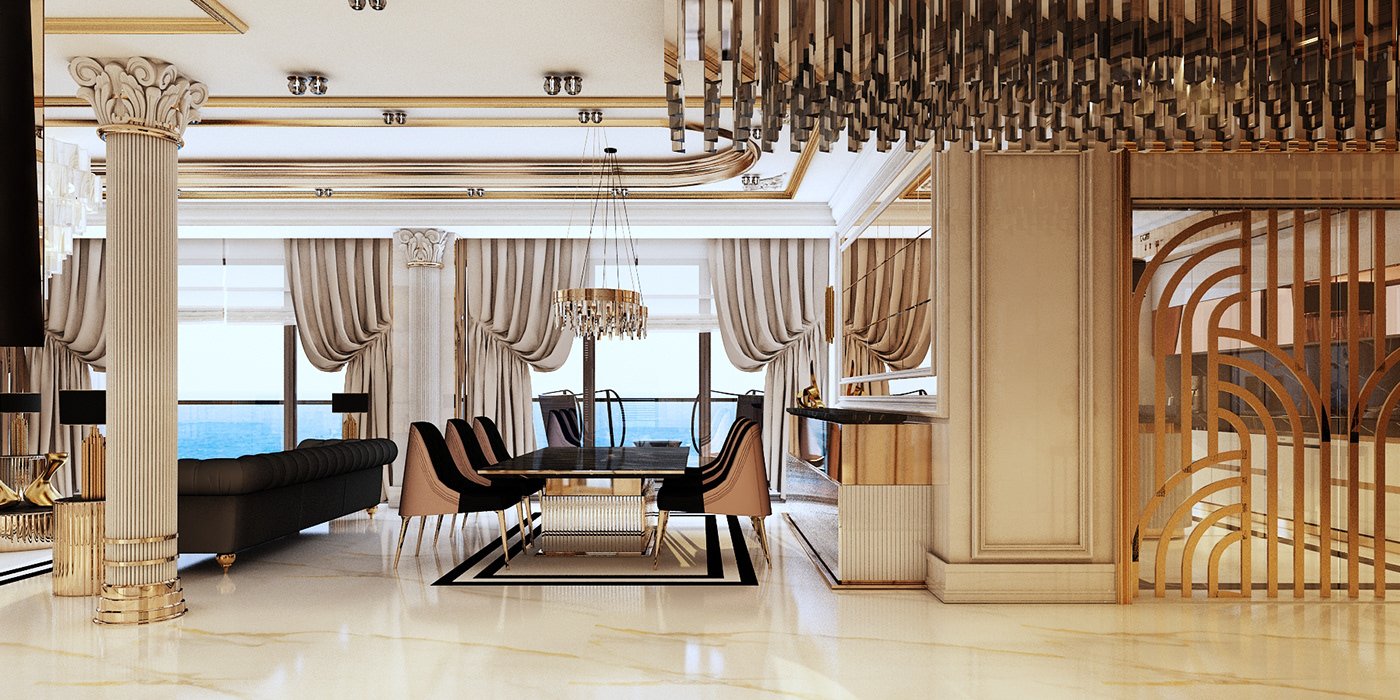 architecture Classic Interior interior design  luxury Render