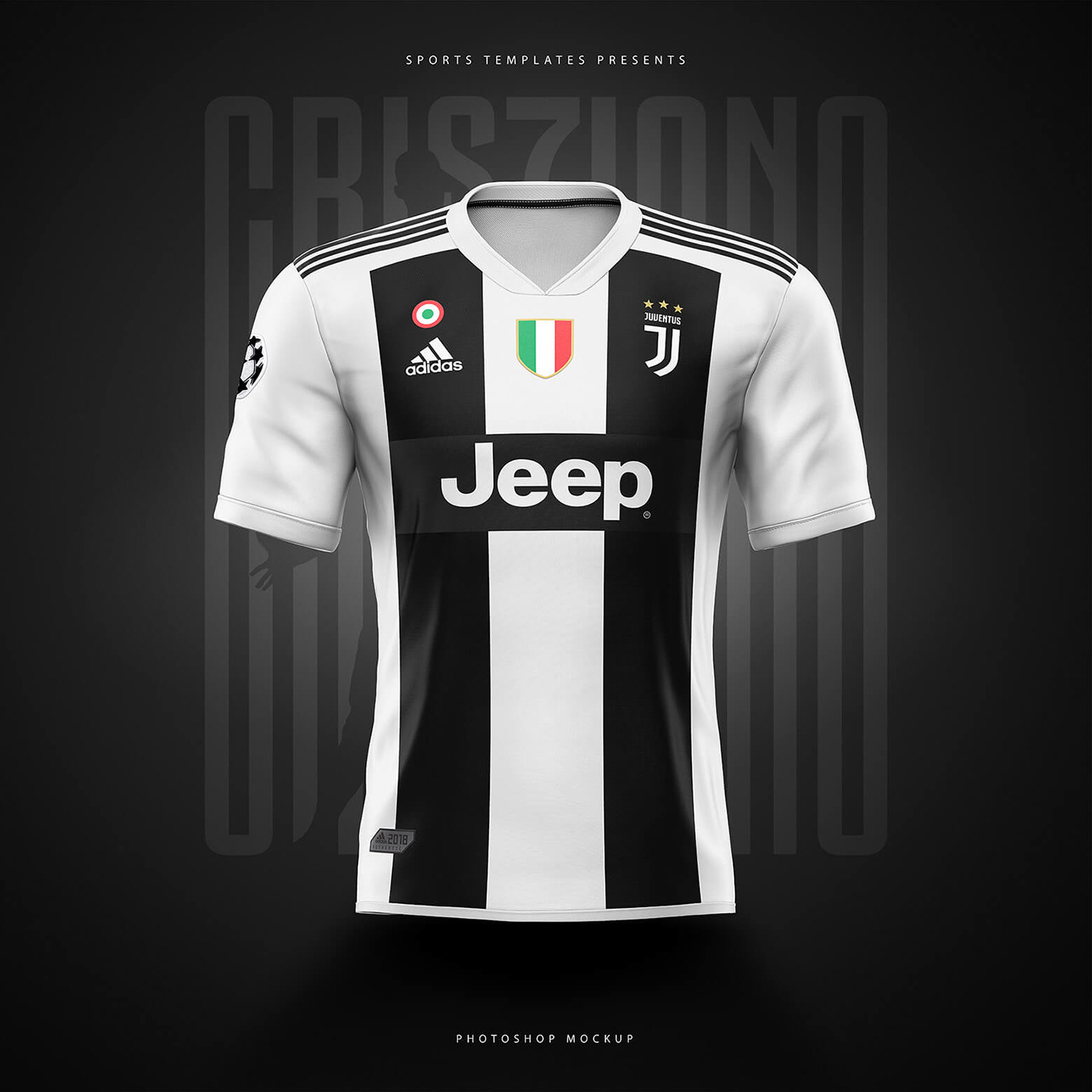 Adidas Football / Soccer shirt builder PSD template on Behance