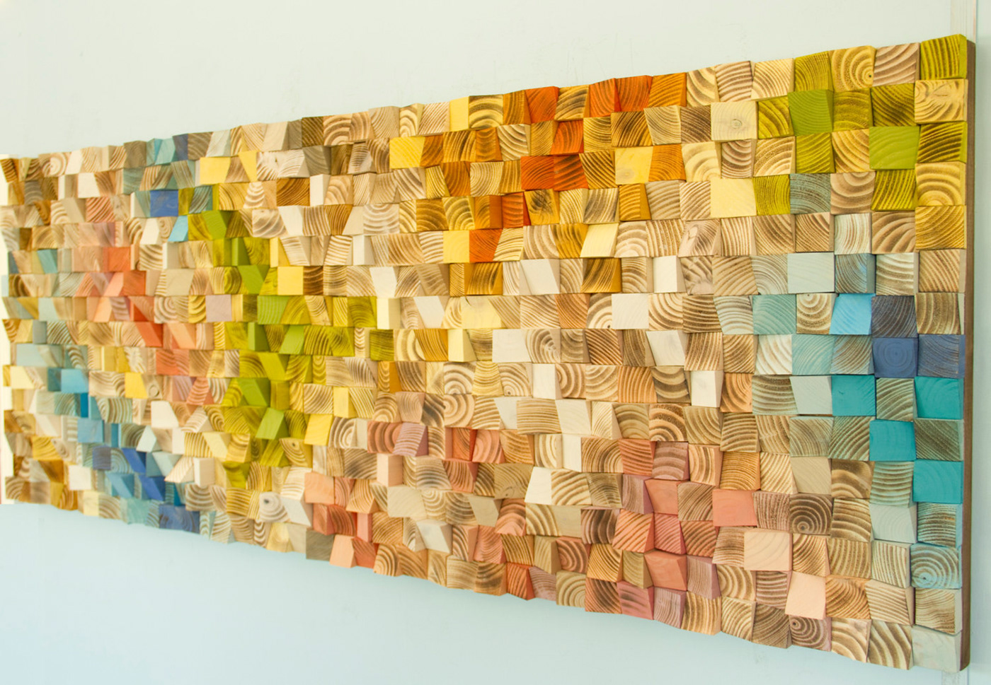 Geometric Art Wood Art Mosaic Wood wall art