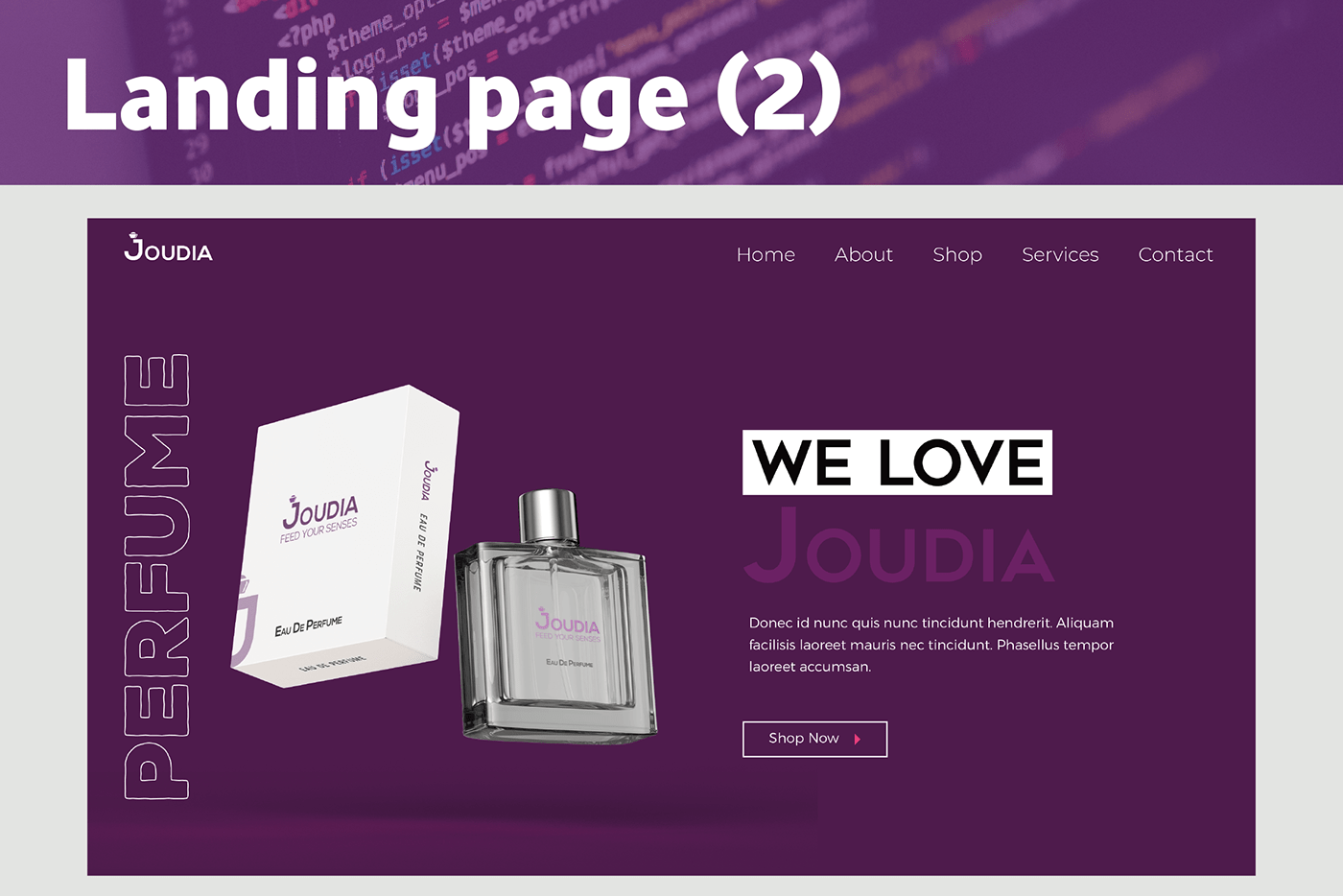 branding  faleh yassine Joudia perfume