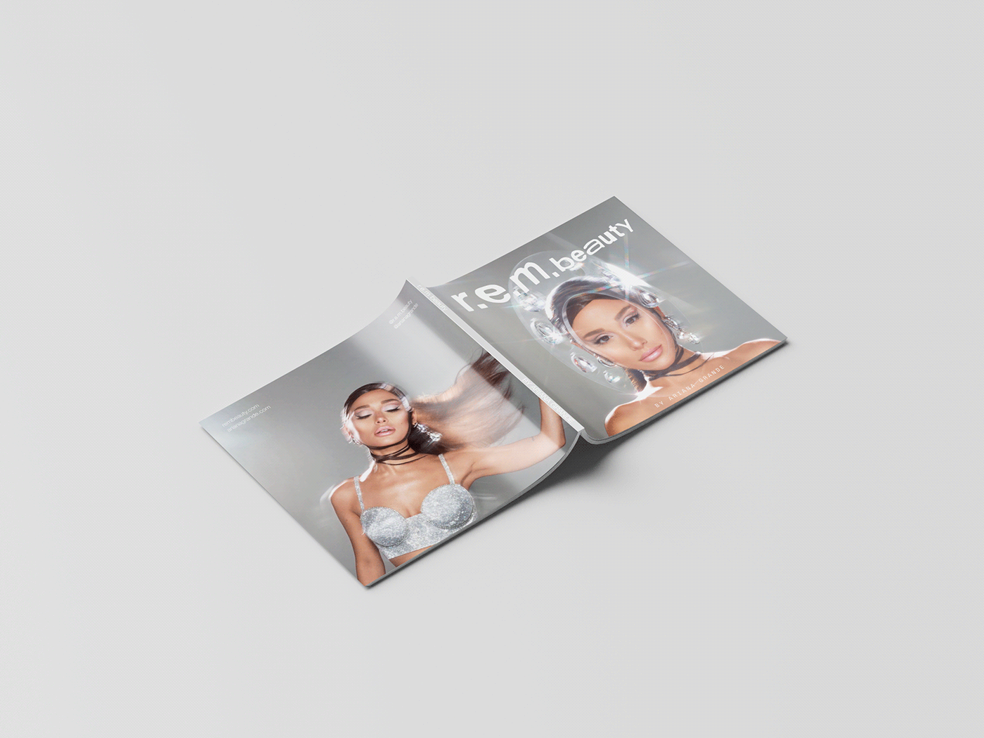 Ariana Grande Catalogue design editorial design  graphic design  InDesign Layout Magazine design rem beauty