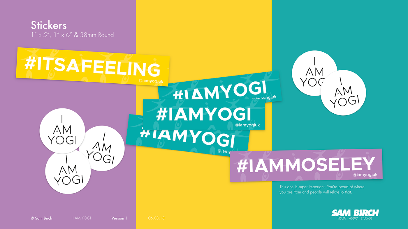 Yoga graphic design  social media stickers flyers