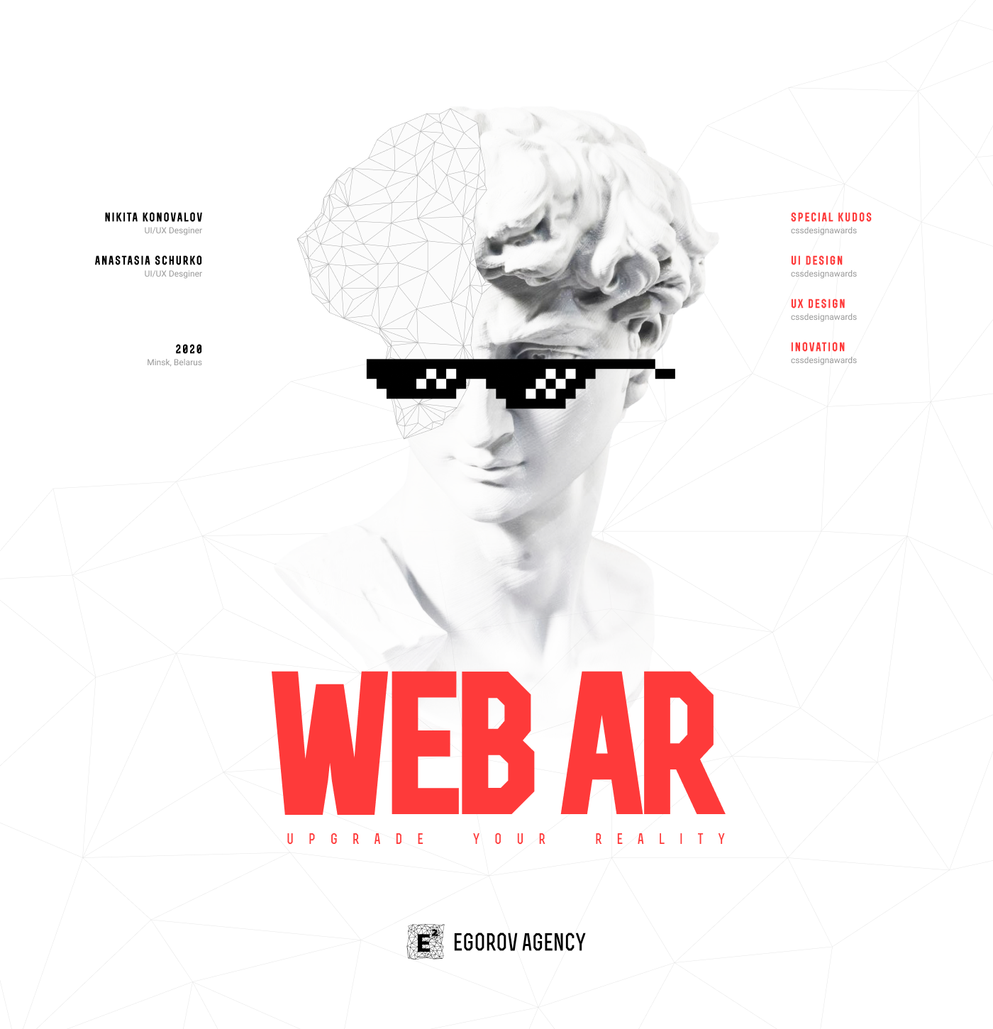 animation  AR landing motion UI ux Web webar Webdesign White
