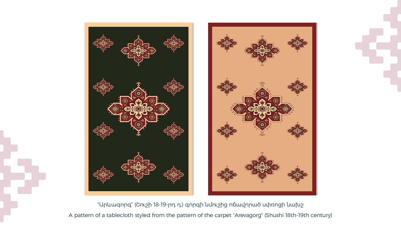 armenian ornaments Armenia ornament national carpet Rug pattern ILLUSTRATION  modern armenian culture