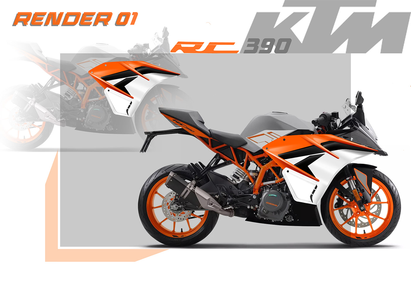 KTM KTM RC 390 facelift motorcycle design automobile design car automotive   concept