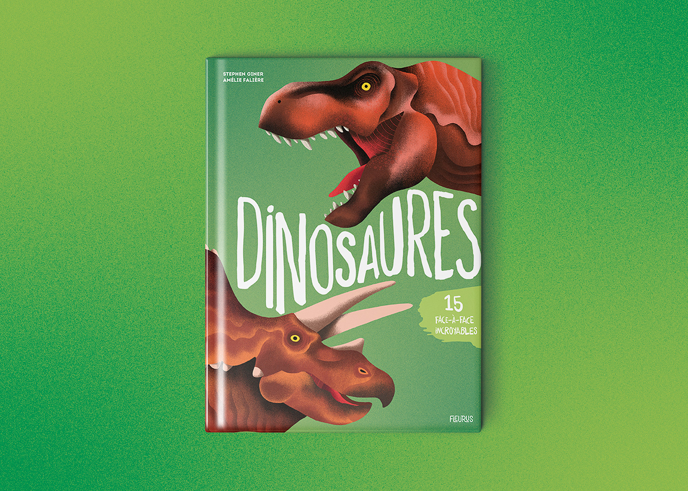 book cover couverture de livre dinosaures édition jeunesse graphic design  publishing  