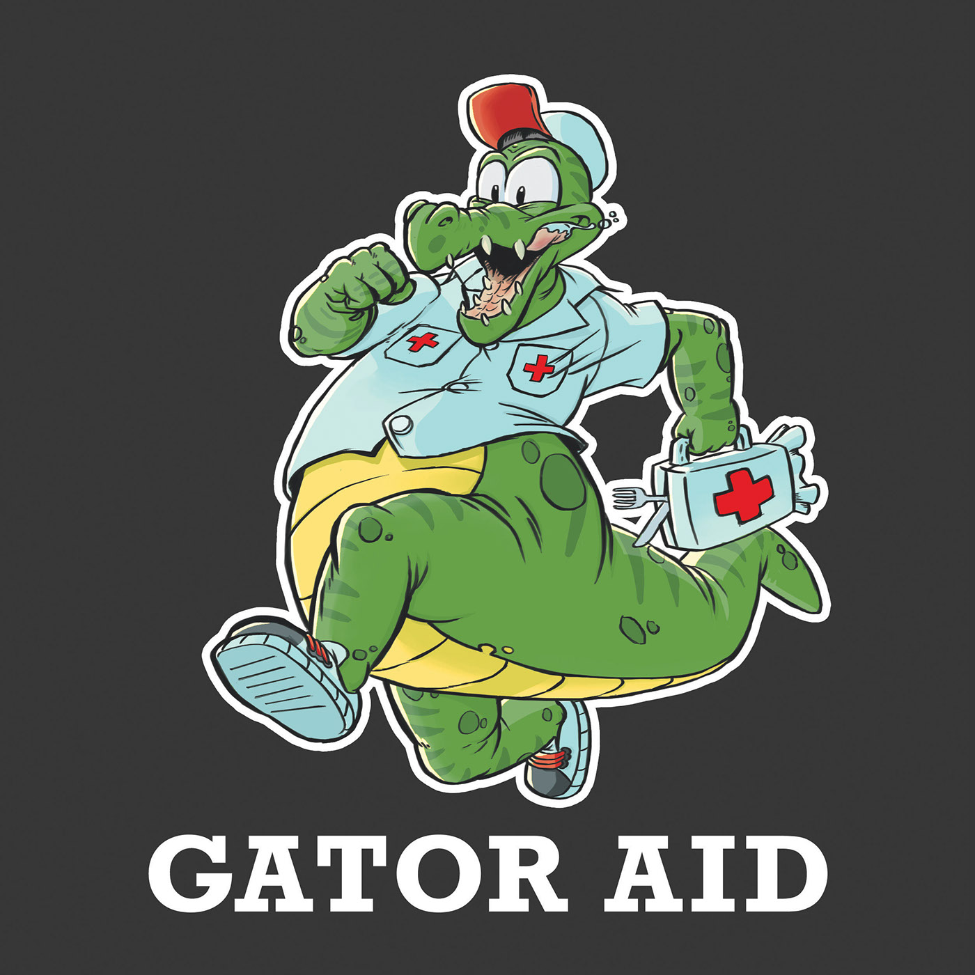 ILLUSTRATION  tshirt cartoon Character design  alligator gator funny cute