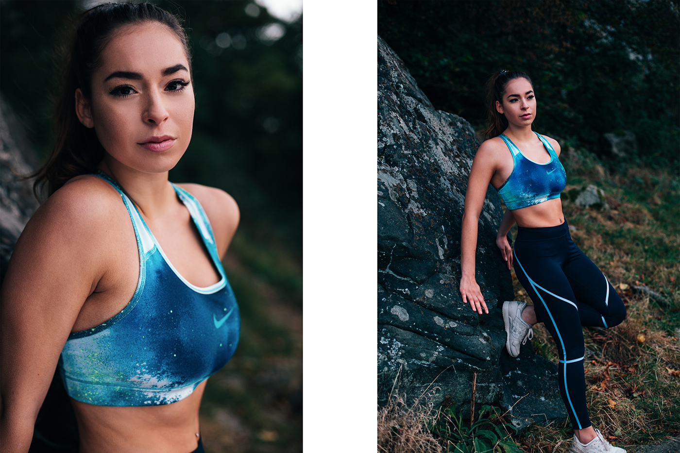sport fitness Fashion  editorial photoshooting UnderArmour assics adidas Nike femalemodel