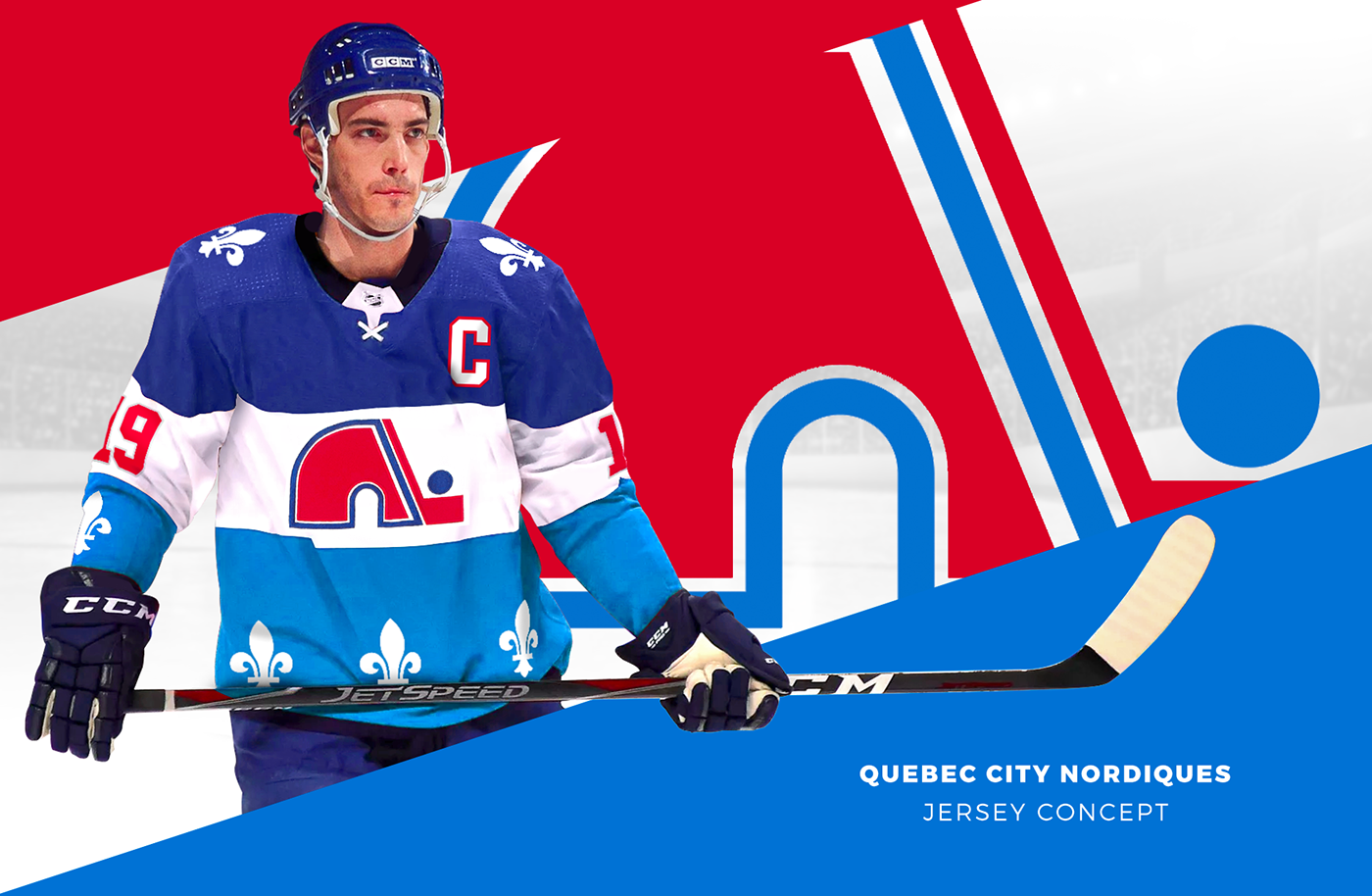adidas concept hockey jersey NHL Nordiques quebec city Quebec city nordiques Sakic