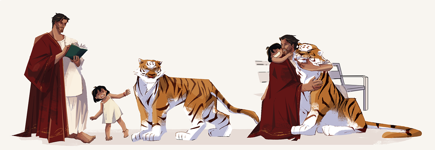 characterdesign Visual Development concept art tiger