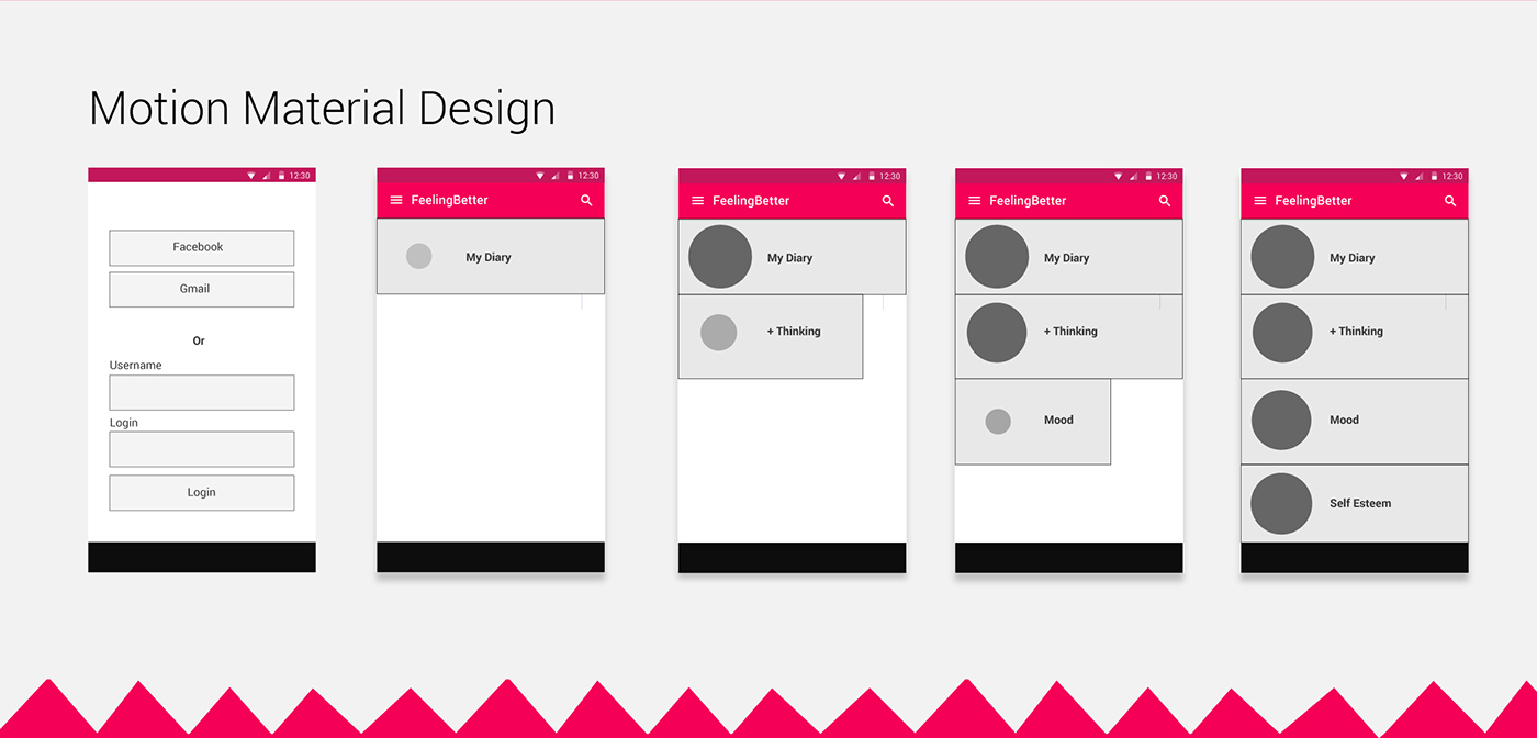user experience material design motion