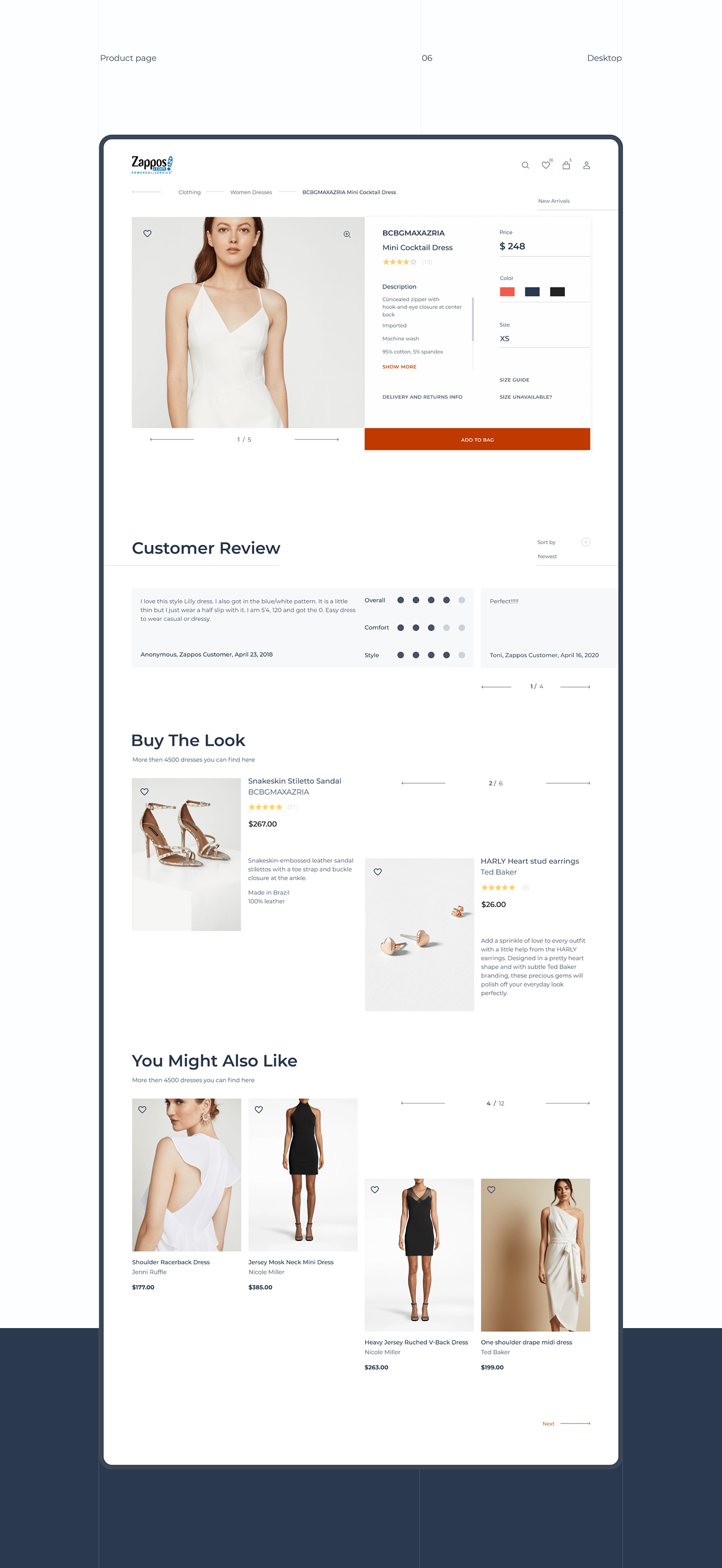 design redesign concept UI Ecommerce Shopping store Fashion  mobile ux Web