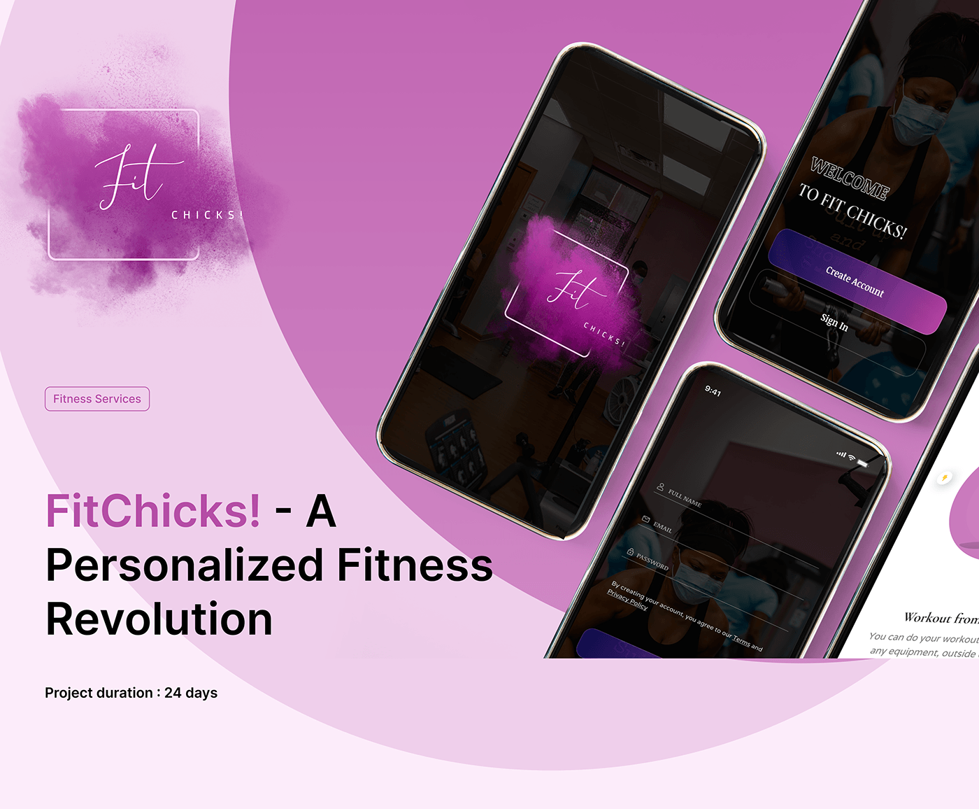 Case Study UI/UX Figma fitness app women Mobile app mobile design product design  gym workout