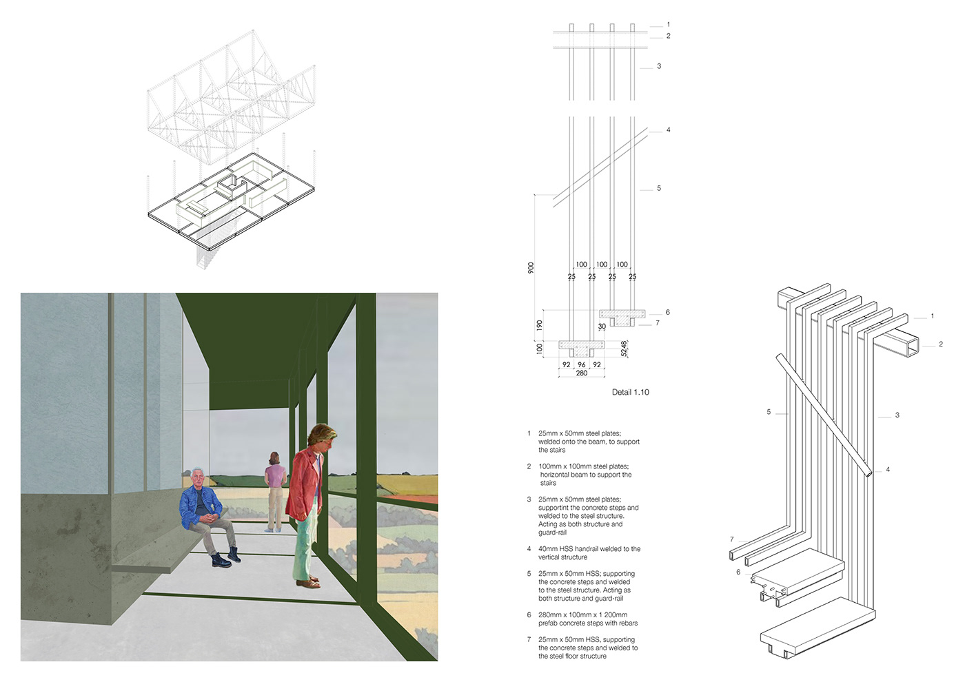 architecture design Observation Tower structure