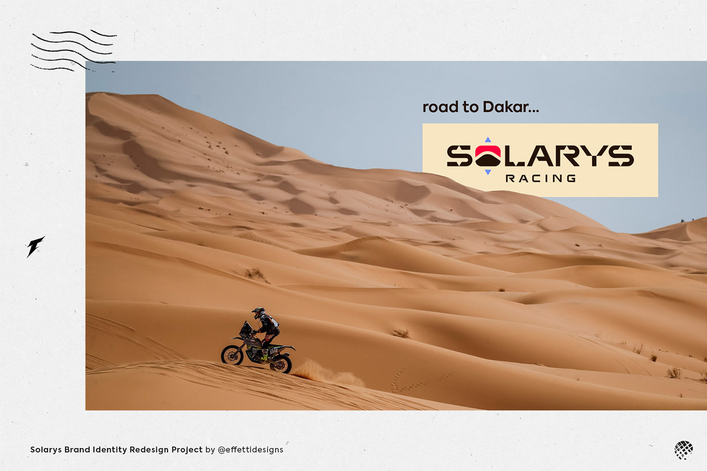 brand identity dakar design logo moto race Racing rally sports team